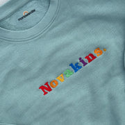 Embroidered Rainbow name British Summer Sweater & Shorts set