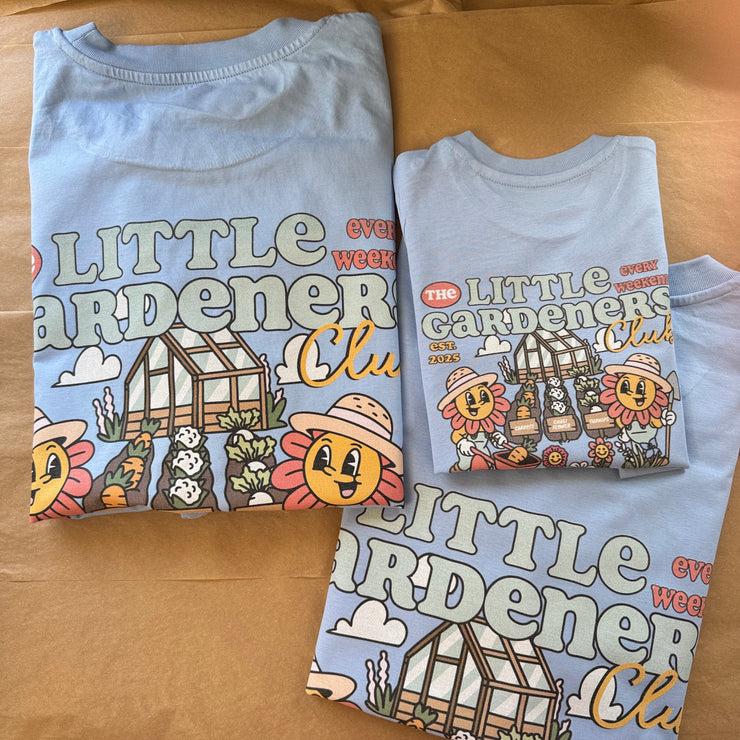 Little gardeners club organic T-shirt (adults and kids)