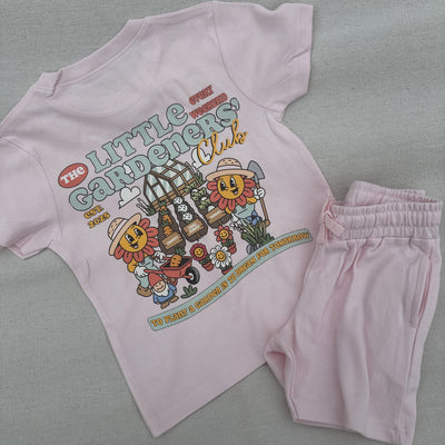 The little gardeners club shorts and tee set