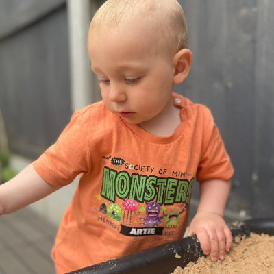 Monster society personalised Halloween Kids T-Shirt