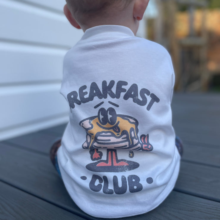 Breakfast club (back and front) white t-shirt