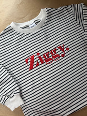 Personalised Classic Striped Slouch kids Sweater