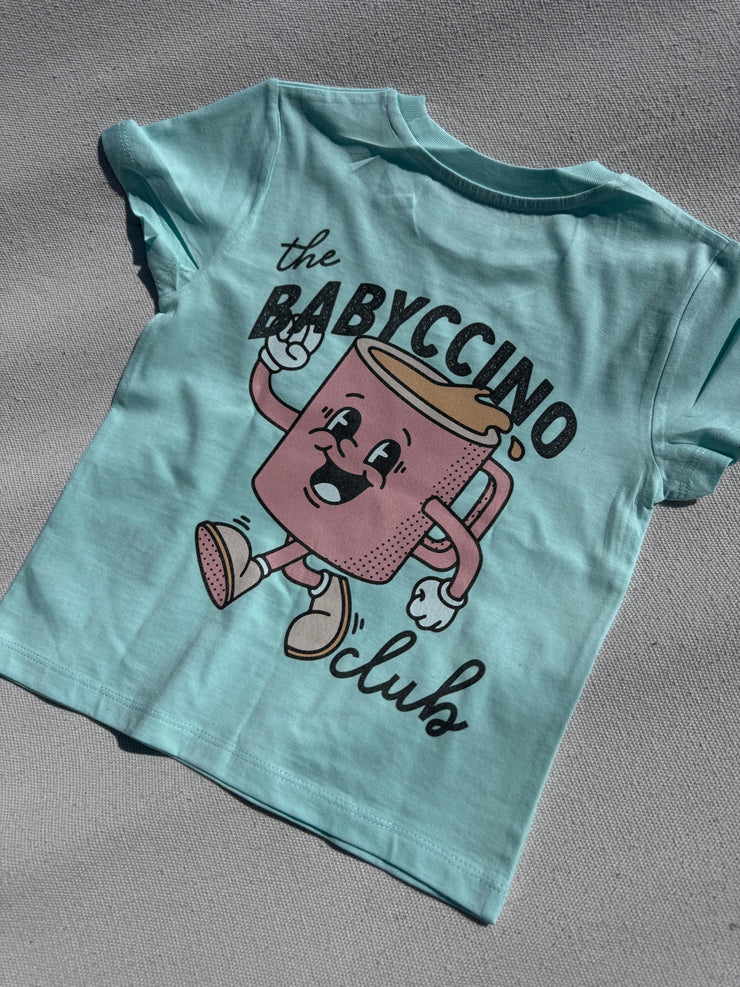 The babyccino/ cappuccino club- organic t-shirt (adults and kids)