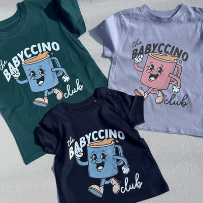 The babyccino/ cappuccino club- organic t-shirt (adults and kids)
