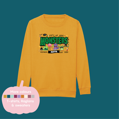 SOCIETY OF MINI MONSTERS t-shirt/ raglan/ sweater
