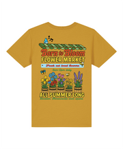 Born to bloom flower market organic kids tee