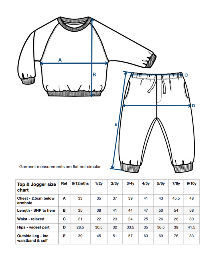 Slouch tracksuit- all designs- Sizes 6-12 months- 9-10 years