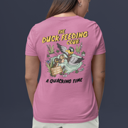 Duck feeding adults t-shirt