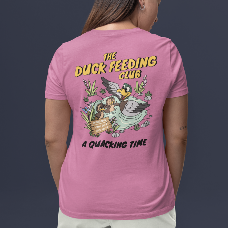 Duck feeding adults t-shirt
