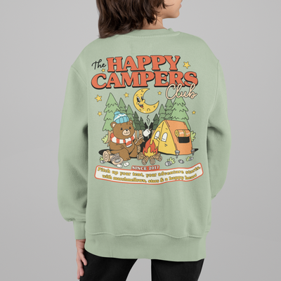 Happy Campers Club (adult and kids) sweater