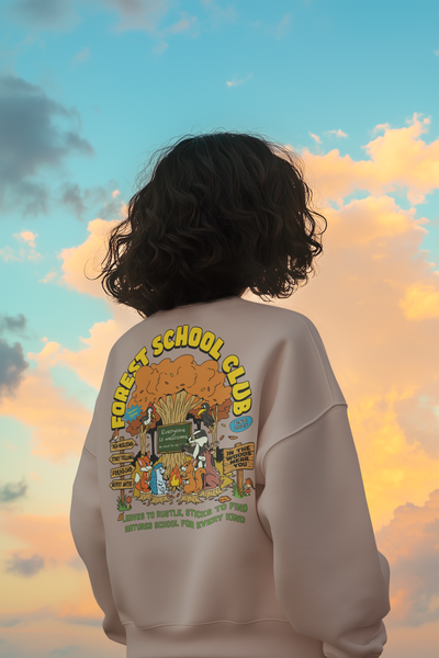 Forest school club pullover hoodie adults