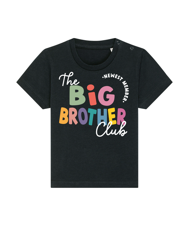 Big/ little sibling club organic kids tee