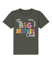 Big/ little sibling club organic kids tee