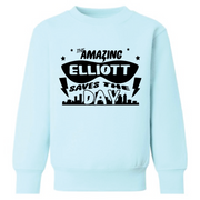 Personalised Super Hero Kids Sweater