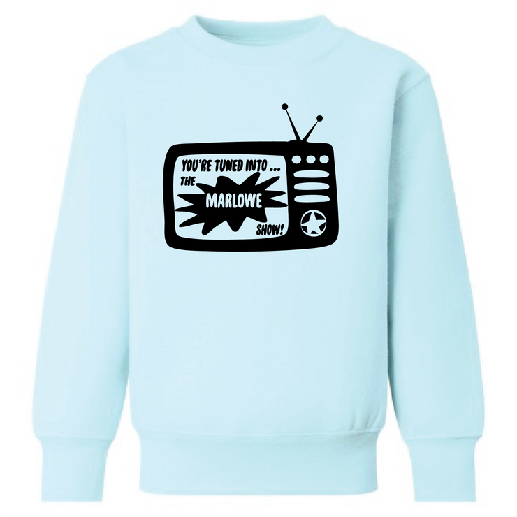 TV show kids sweater (personalised)