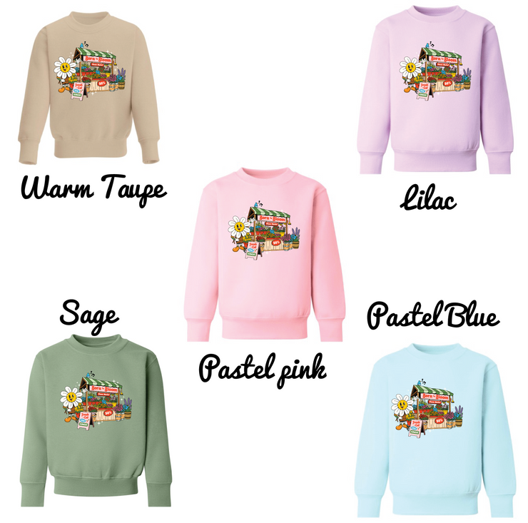 Born to bloom sweatshirt (adult and kids)