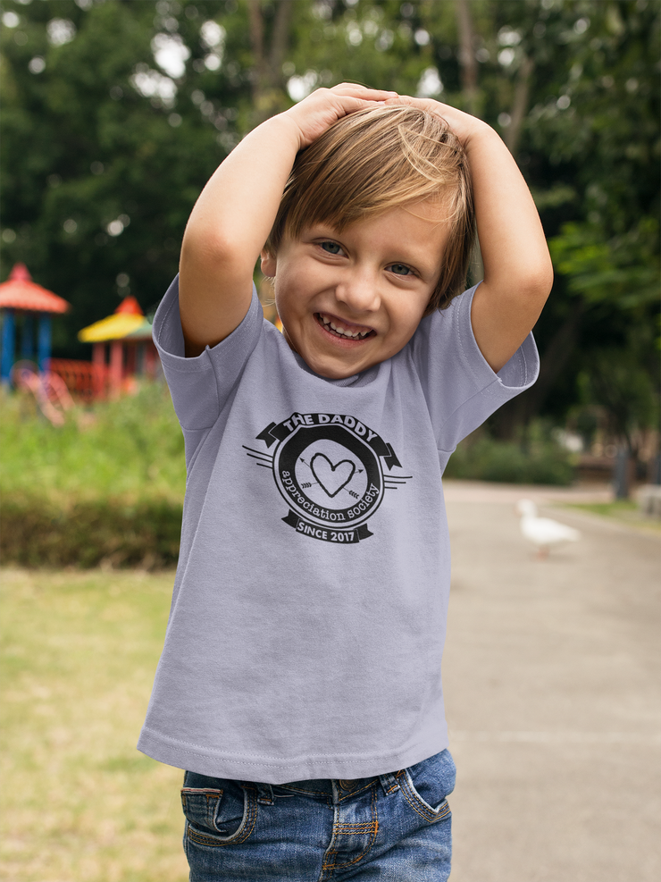 Daddy appreciation society kids t-shirt