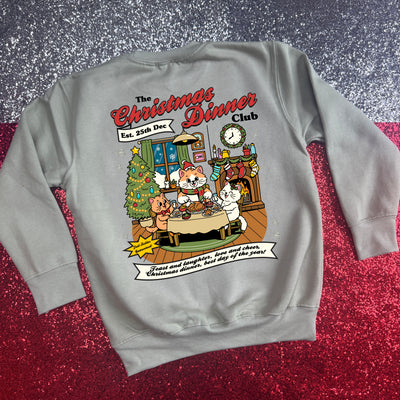Christmas dinner club Sweatshirt (kids and adults)