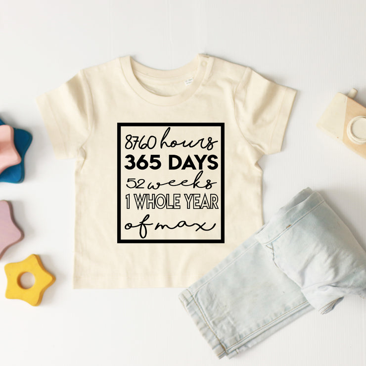 personalised 1st birthday top