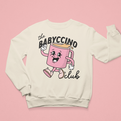 Babyccino/Papaccino/Cappuccino (adult and kids) sweater
