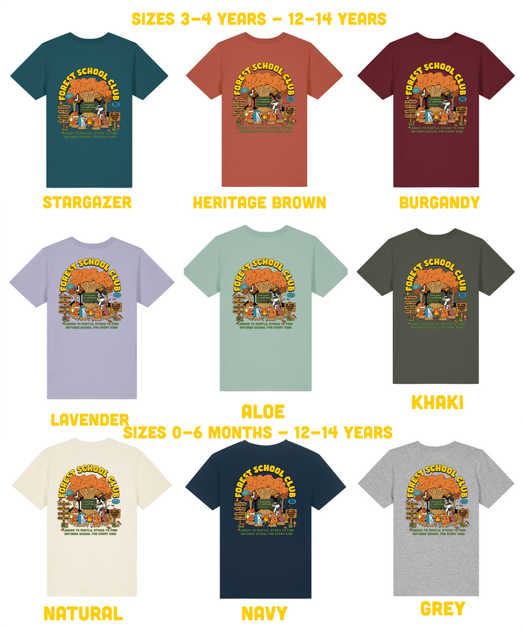 Forest school Club (adult) organic t-shirt