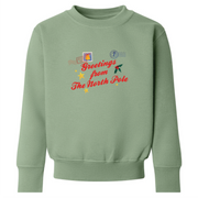 Greetings from the North Pole Sweatshirt (kids and adults)