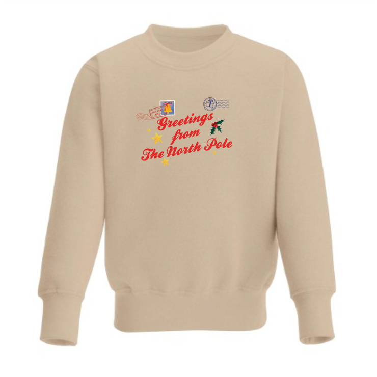 Greetings from the North Pole Sweatshirt (kids and adults)