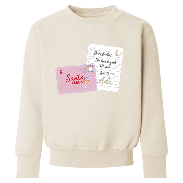 Personalised letter Sweatshirt (kids & adults)