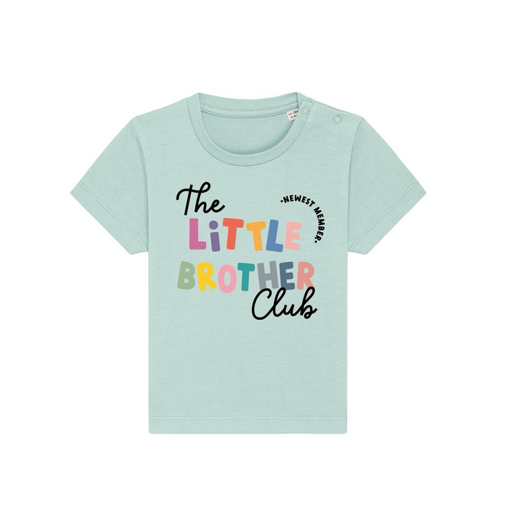 Big/ little sibling club organic kids tee