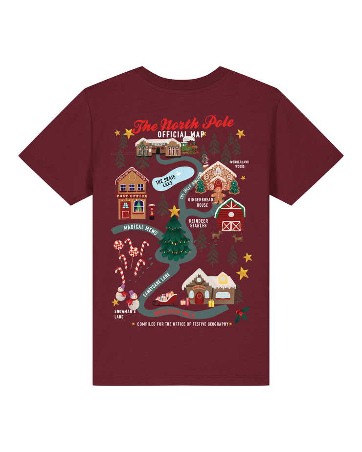 Greetings from north pole (adult & Kids) organic t-shirt