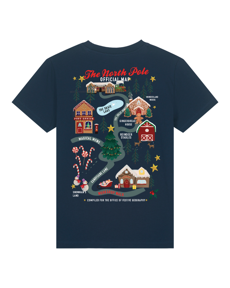 Greetings from north pole (adult & Kids) organic t-shirt