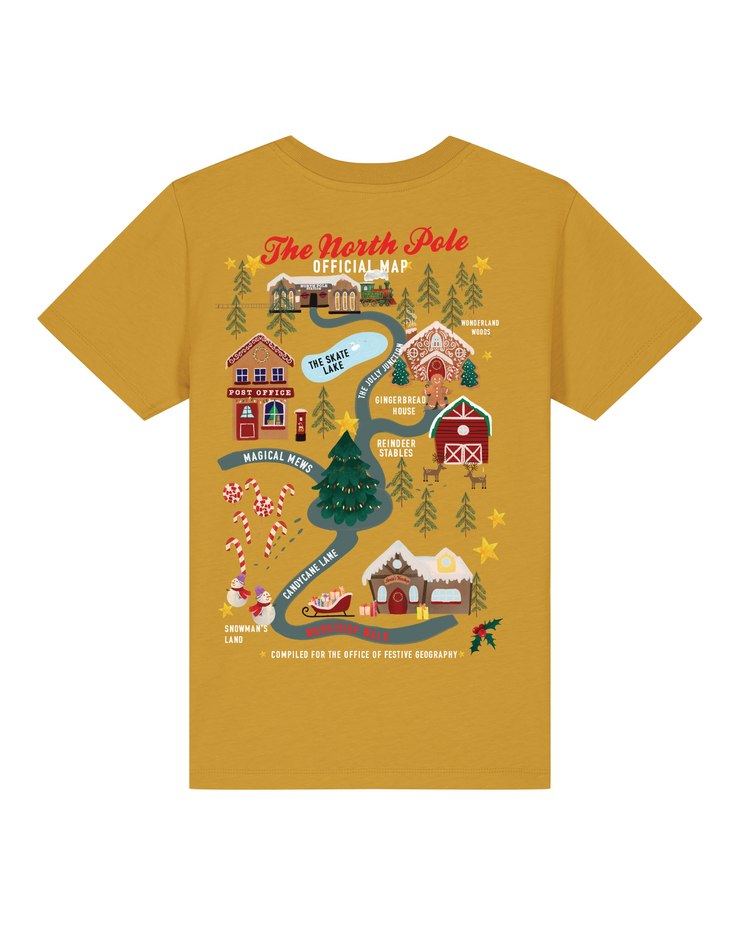 Greetings from north pole (adult & Kids) organic t-shirt