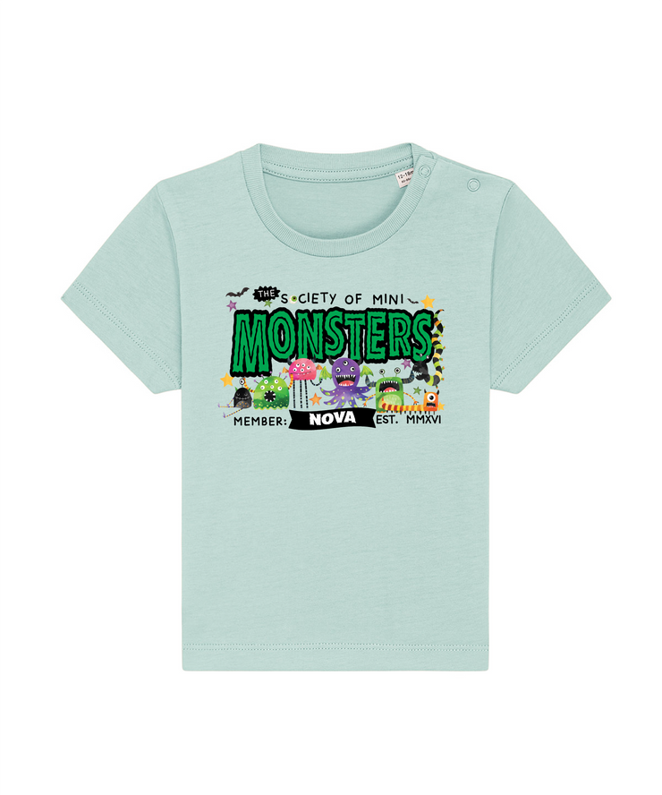 Monster society personalised Halloween Kids T-Shirt