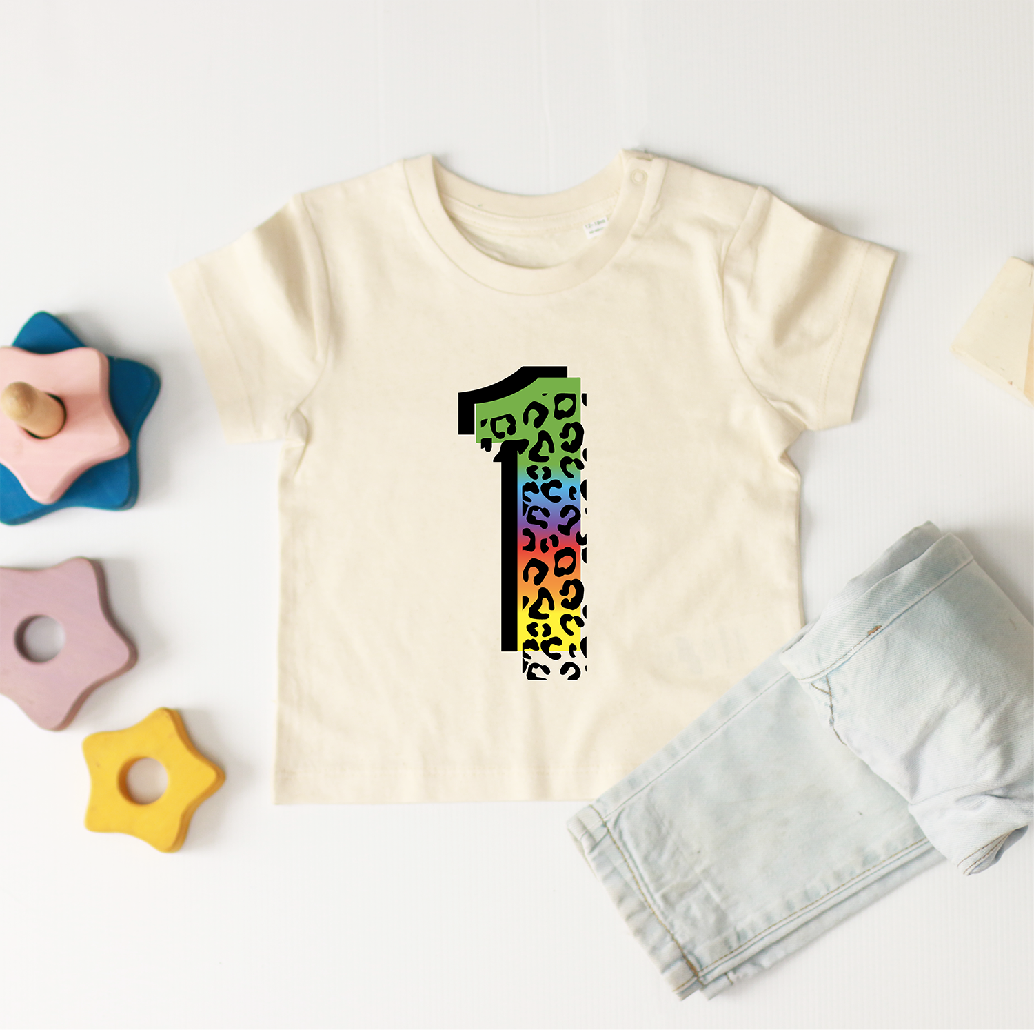 1st birthday t-shirt-  Leopard print number 1 top
