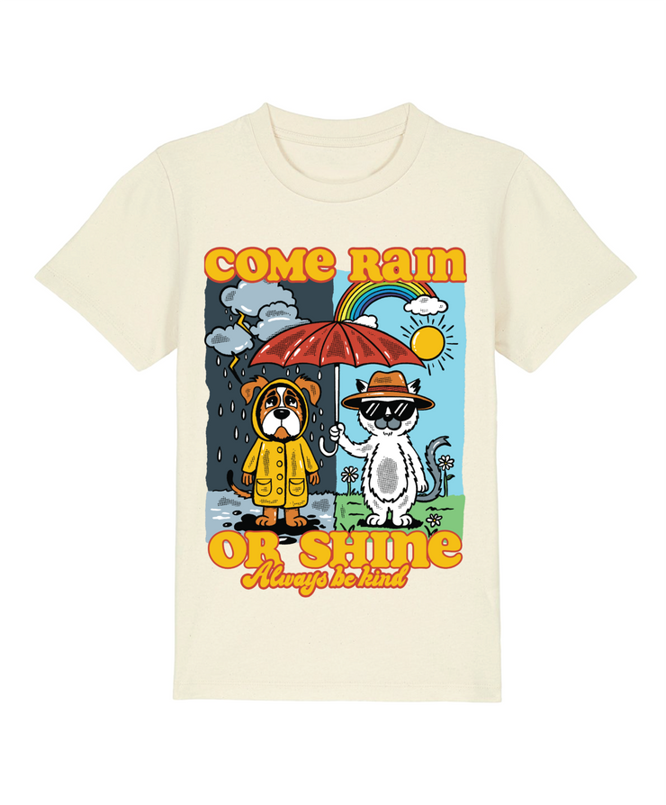 Come rain or shine adults t-shirt
