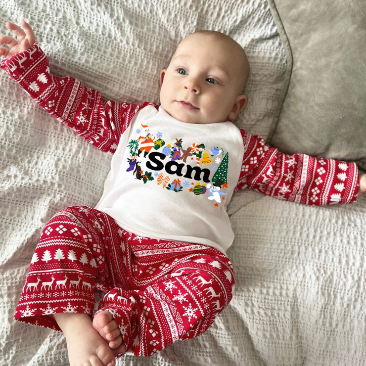 Merry Moniker (personalised) Christmas Kids Pyjamas