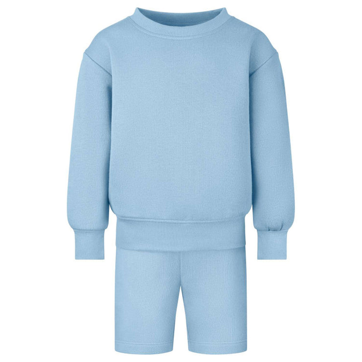 ALL DESIGNS British summer sweater & shorts set