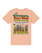 Born to bloom flower market organic kids tee