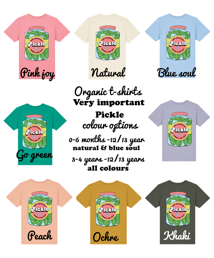 Very Important Pickle organic kids tee