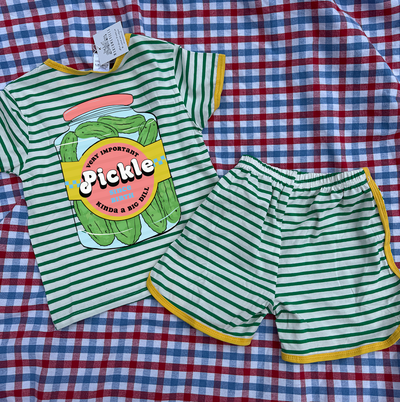 Very important pickle striped summer set