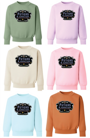 Potions and commotions adult and kids sweater