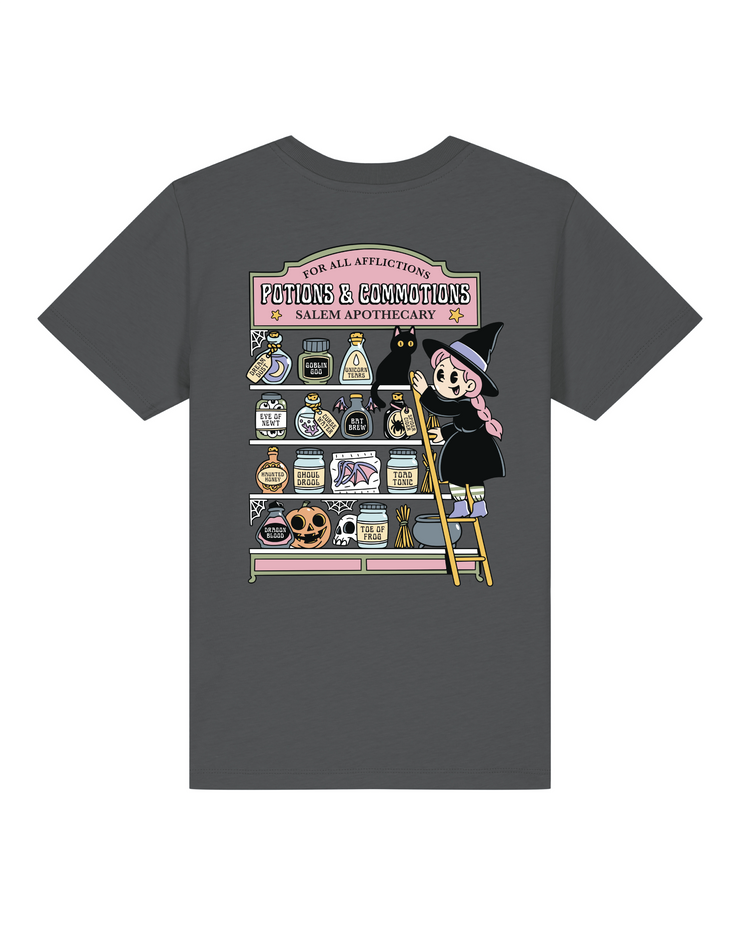 Potions and commotions (adult & Kids) organic t-shirt