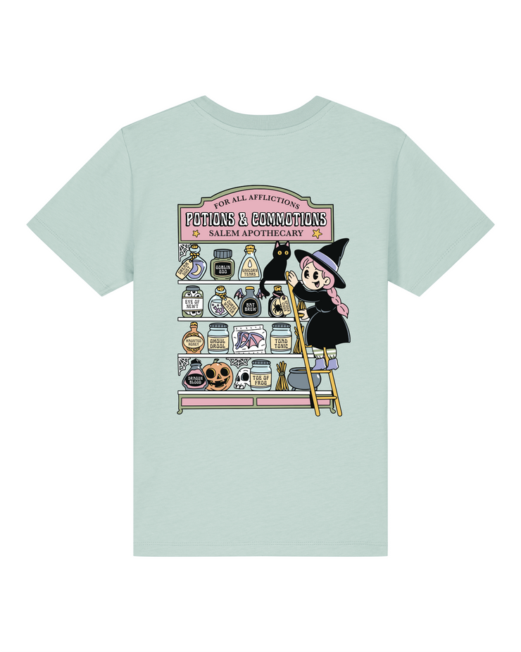 Potions and commotions (adult & Kids) organic t-shirt