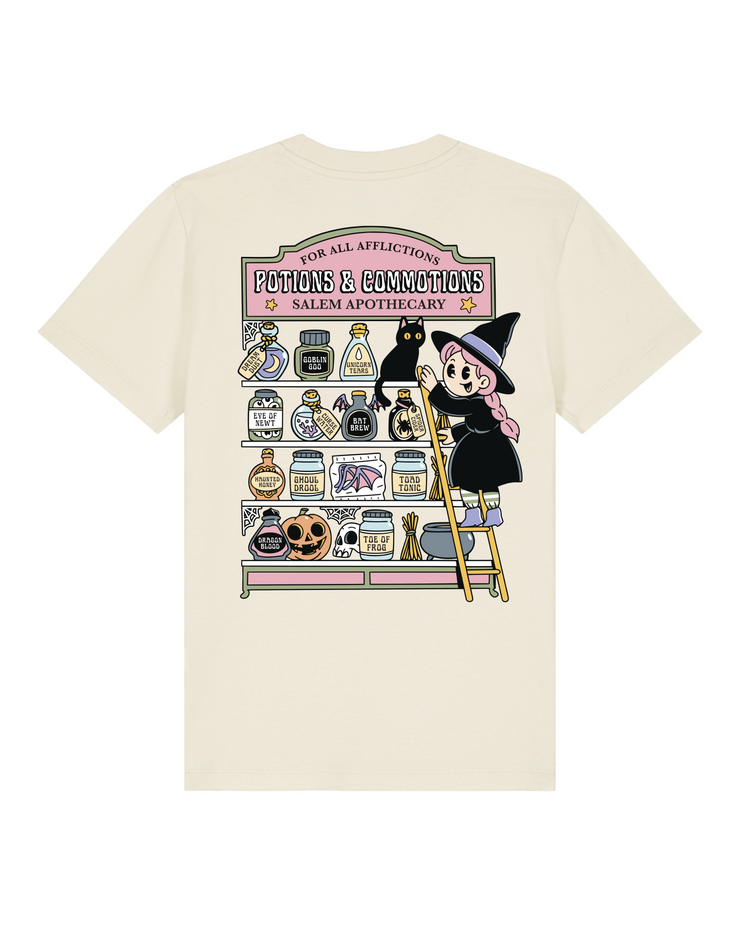 Potions and commotions (adult & Kids) organic t-shirt
