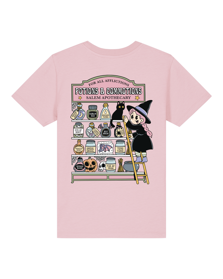 Potions and commotions (adult & Kids) organic t-shirt
