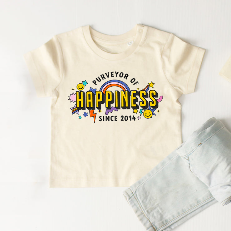 Purveyor of Happiness kids organic t-shirt