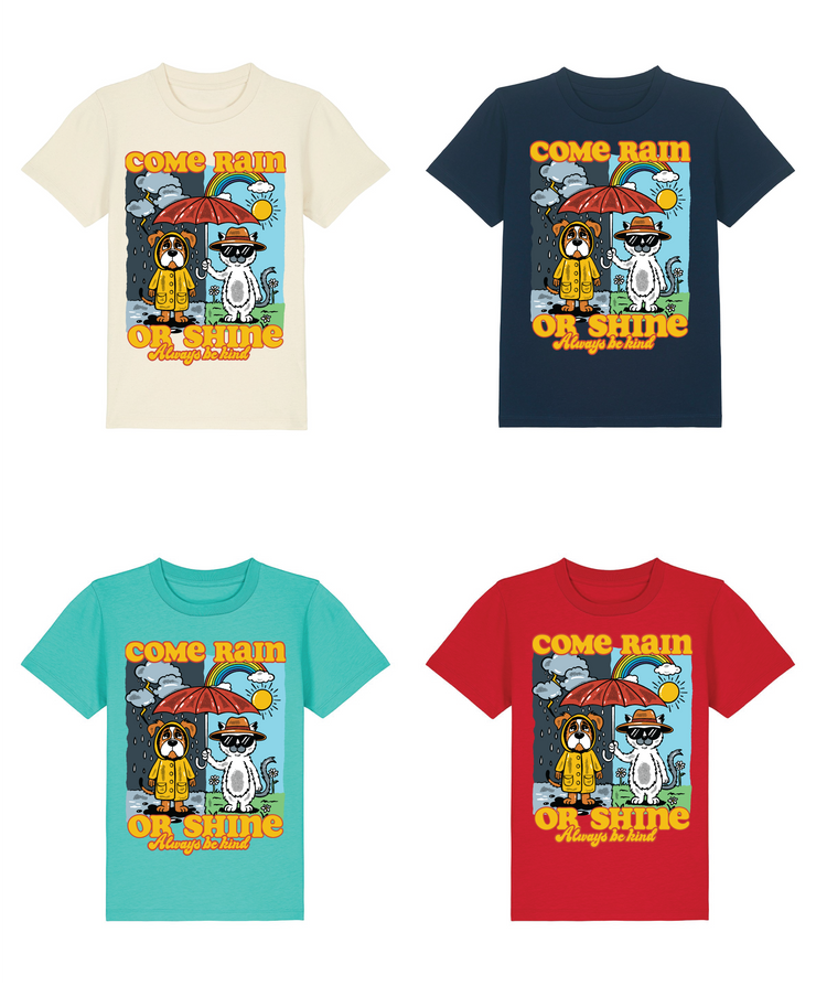 Come rain or shine adults t-shirt