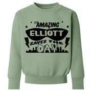 Personalised Super Hero Kids Sweater