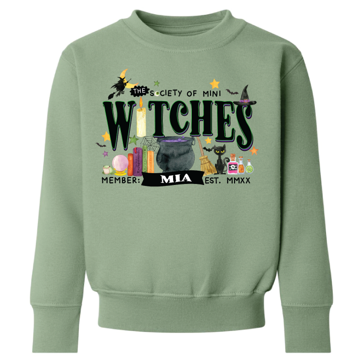 Witches Society (personalised) Kids Halloween Sweatshirt/ Hoodie