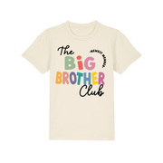 Big/ little sibling club organic kids tee